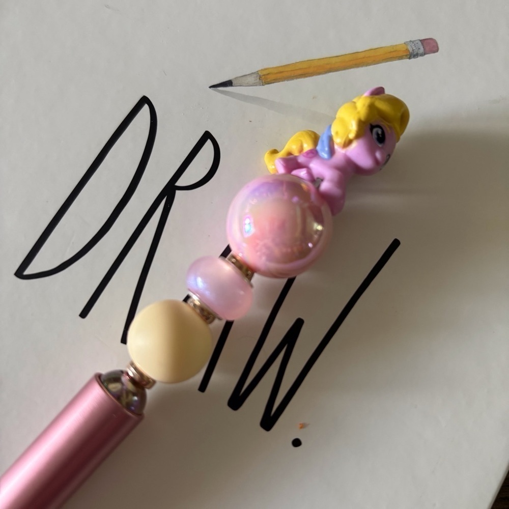My Little Pony: Dazzle Feather handmade beaded pen